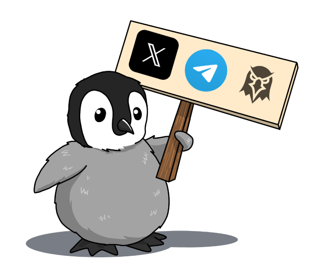 PEANIE with social media sign